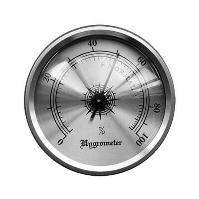 North Humidor Puro Nem Saati Higrometre Silver 3.5cm - 1