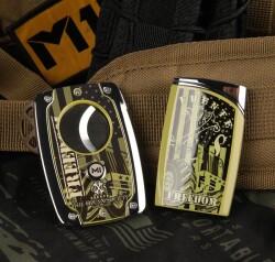 OpusX Freedom Military Puro Çakmak ve Kesici Seti Yeşil - Fuente The OpusX Society (1)