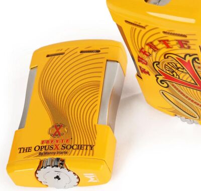 OpusX La Amarilla 3 Alev Masa Puro Çakmağı Sarı Limited 250/ - 4