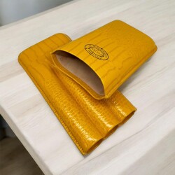 Partagas Mostaza Deri Puro Kılıfı 3lü Sarı (64Ring) - 3