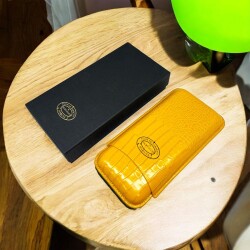 Partagas Mostaza Deri Puro Kılıfı 3lü Sarı (64Ring) - 4