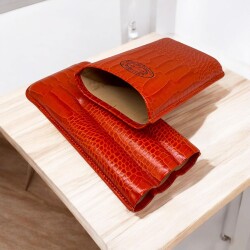 Partagas Naranja Deri Puro Kılıfı 3lü Turuncu (64Ring) - 3