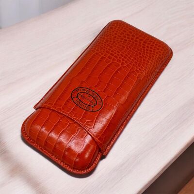 Partagas Naranja Deri Puro Kılıfı 3lü Turuncu (64Ring) - 2