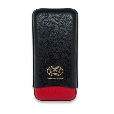 Partagas Series Deri Puro Kılıfı 3lü Kırmızı/Siyah (64Ring) - 1