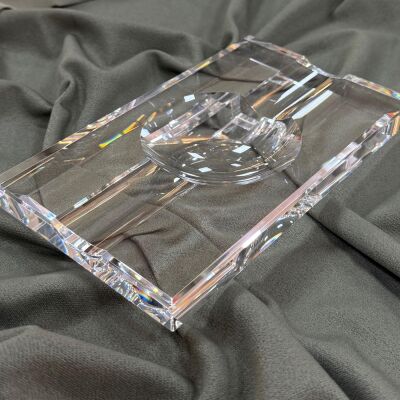 Passatore Kristal Cam Puro Küllüğü Düz Eşkenar 2'li - 1