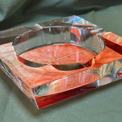 Passatore Tütün Yaprağı Desen Kristal Cam Puro Küllüğü 4l'ü - 3