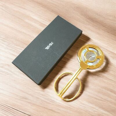 Pearl Japan 3 Bıçaklı Puro Kesici Makas Gold (60Ring) - 3