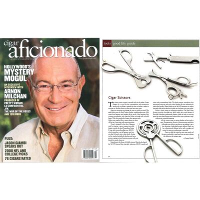 Pearl Japan 3 Bıçaklı Puro Kesici Makas Silver (60Ring) - 4