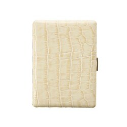 Pearl Japan Cosmos Deri Uzun Sigara Tabakası Croco Beyaz 9lu - Pearl Japan