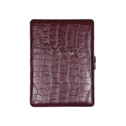 Pearl Japan Cosmos Deri Uzun Sigara Tabakası Croco Kahve 9lu - Pearl Japan