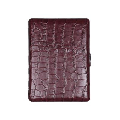 Pearl Japan Cosmos Deri Uzun Sigara Tabakası Croco Kahve 9lu - 1