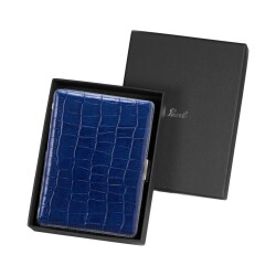 Pearl Japan Cosmos Deri Uzun Sigara Tabakası Croco Mavi 9lu - Pearl Japan (1)