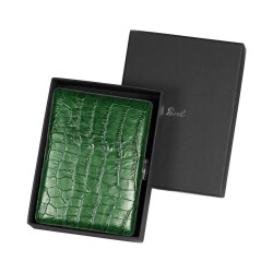 Pearl Japan Cosmos Deri Uzun Sigara Tabakası Croco Yeşil 9lu - Pearl Japan (1)