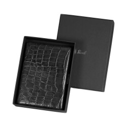 Pearl Japan Cosmos Deri Uzun Sigara Tabakası Croco Siyah 9lu - Pearl Japan (1)