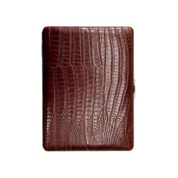 Pearl Japan Cosmos Deri Uzun Sigara Tabakası Lizard Kahve 9lu - Pearl Japan