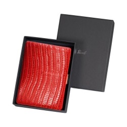 Pearl Japan Cosmos Deri Uzun Sigara Tabakası Lizard Kırmızı 9lu - Pearl Japan (1)