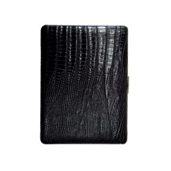 Pearl Japan Cosmos Deri Uzun Sigara Tabakası Lizard Siyah 9lu - Pearl Japan