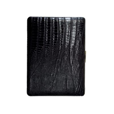 Pearl Japan Cosmos Deri Uzun Sigara Tabakası Lizard Siyah 9lu - 1