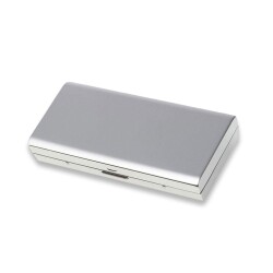 Pearl Japan Erika Metal Uzun Sigara Tabakası Krom Satin 12li - Pearl Japan