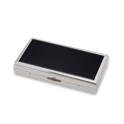 Pearl Japan Erika Metal Uzun Sigara Tabakası Krom Siyah 12li - 1