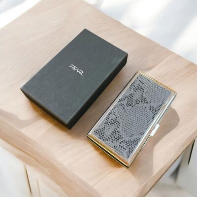 Pearl Japan Erika Metal Uzun Sigara Tabakası Krom Snake 12li - 2