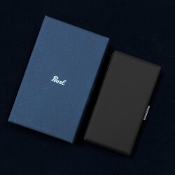 Pearl Japan Erika Metal Uzun Sigara Tabakası Mat Siyah 12li - Pearl Japan (1)