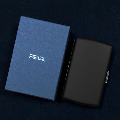 Pearl Japan Venus Metal Kısa Sigara Tabakası Mat Siyah 12li - 2