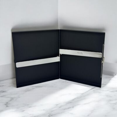 Pearl Japan Paris Metal Uzun Sigara Tabakası Mat Siyah 20li - 2