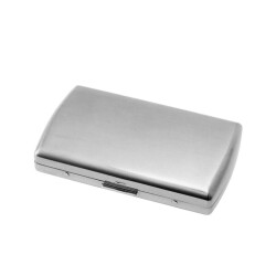 Pearl Japan Venus Metal Kısa Sigara Tabakası Krom Satin 12li - Pearl Japan