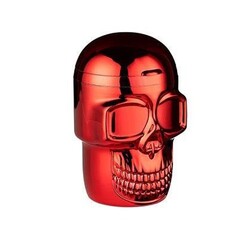 Pop Skull Led Işıklı Araç Araba Küllüğü Kırmızı 9cm - Thumbnail