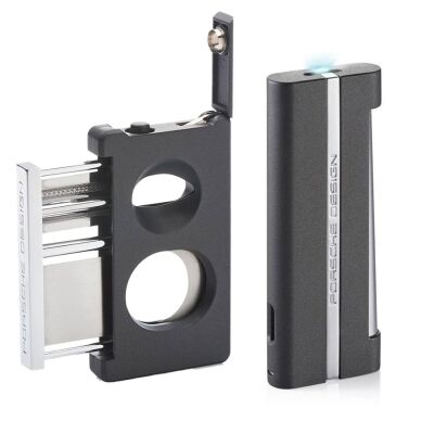 Porsche Design Double Kesici ve Jet Puro Çakmak Seti Grey P3626-3644 - 2