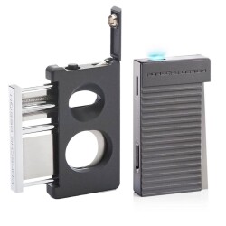 Porsche Design Double Kesici ve Jet Puro Çakmak Seti Grey P3626-3647 - PORSCHE DESİGN (1)