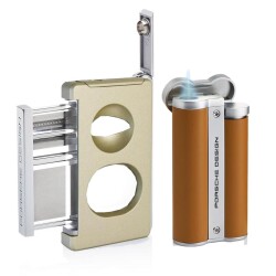 Porsche Design Puro Çakmak Kesici Seti Kahve P3633 05/26 - PORSCHE DESİGN (1)