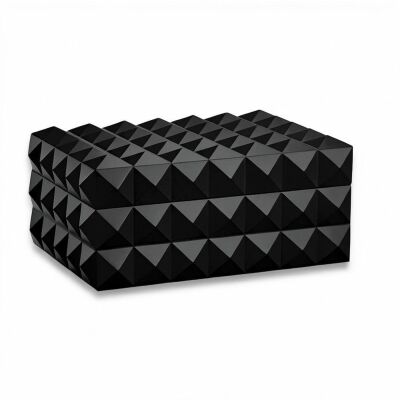 Quasar Design Humidor Puro Kutusu Mat Siyah 80's - 1