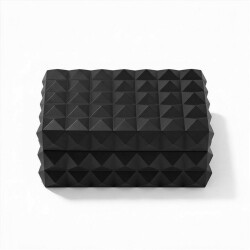 Quasar Design Humidor Puro Kutusu Mat Siyah 80's - CigarLoong (1)