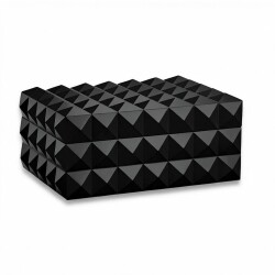 Quasar Design Humidor Puro Kutusu Mat Siyah 80's - CigarLoong