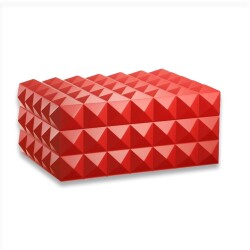 Quasar Design Humidor Puro Kutusu Mat Kırmızı 80's - 1