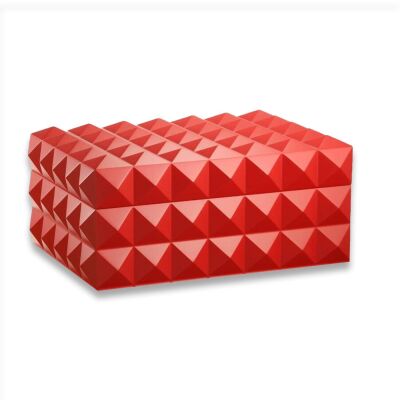 Quasar Design Humidor Puro Kutusu Mat Kırmızı 80's - 1