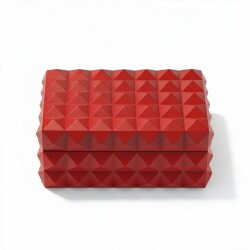 Quasar Design Humidor Puro Kutusu Mat Kırmızı 80's - CigarLoong (1)