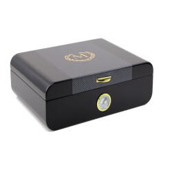 Racing Edition Karbon Dizayn Humidor Puro Kutusu Siyah 50's - 1