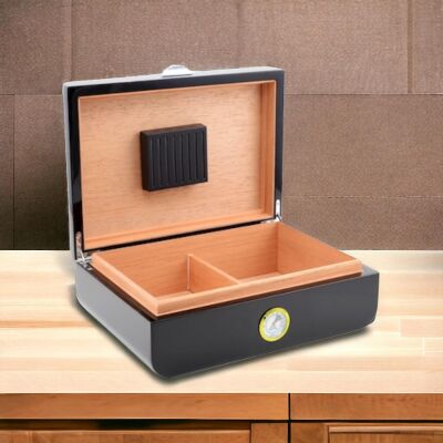 Racing Edition Karbon Dizayn Humidor Puro Kutusu Siyah 50's - 4