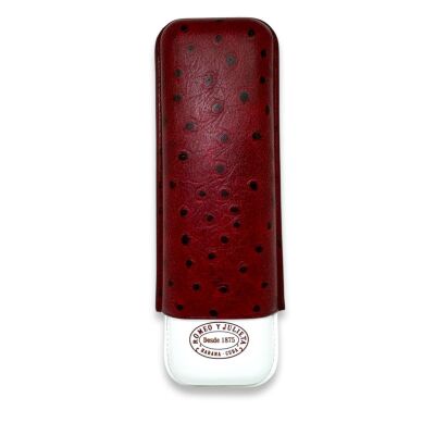 Romeo Y Julieta Deri Puro Kılıfı 2li Croco Kırmızı (64Ring) - 1