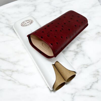 Romeo Y Julieta Deri Puro Kılıfı 2li Croco Kırmızı (64Ring) - 3