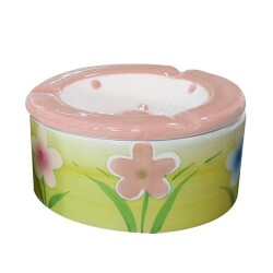 Saloon Seramik Ev Küllüğü Çiçekler Pembe 12cm - COOL