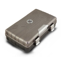 Silver Match Seyahat Tipi Puro Kutusu Humidor Metalik Gri 10's - 3