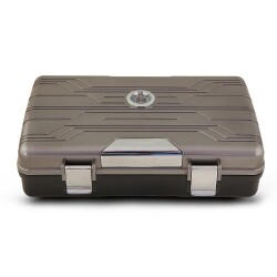 Silver Match Seyahat Tipi Puro Kutusu Humidor Metalik Gri 10's - SİLVER MATCH (1)