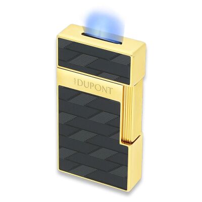 S.T. Dupont Biggy Monogam Puro Çakmak Siyah Krom 25079 - 2