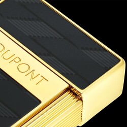 S.T. Dupont Biggy Monogam Puro Çakmak Siyah Krom 25079 - 3