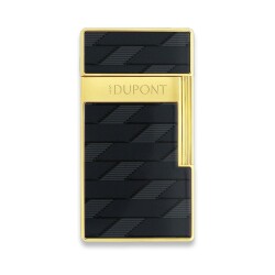 S.T. Dupont Biggy Monogam Puro Çakmak Siyah Krom 25079 - S.T.Dupont