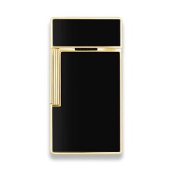 S.T. Dupont Biggy Monogam Puro Çakmak Siyah Krom 25079 - 4